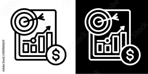 Bullseye  Icon Set White Style Collection
