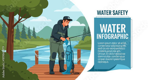 Safety guidelines for anglers and enjoying fishing at scenic waterbody spots