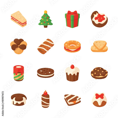 Festive Christmas Cookies A Delightful Assortment of Holiday Treats.