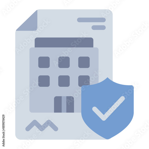 insurance flat icon. policy cover. risk control. financial service