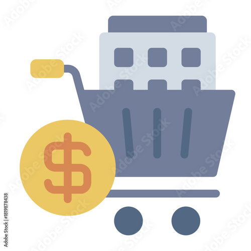 acquisition flat icon. purchase deal. company merger. corporate finance