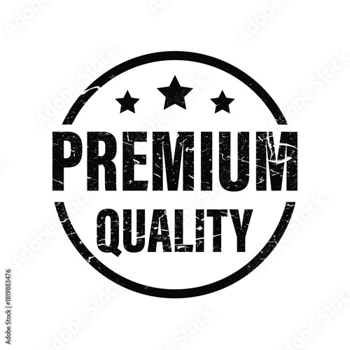 Premium quality stamp with stars best choice seal rubber grunge sign vector grunge texture print