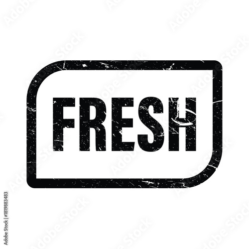 Fresh grunge rubber stamp imprint banner for package