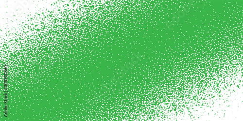 diagonal green halftone gradient texture. Vanishing polka dot background. green dots vector eps 10