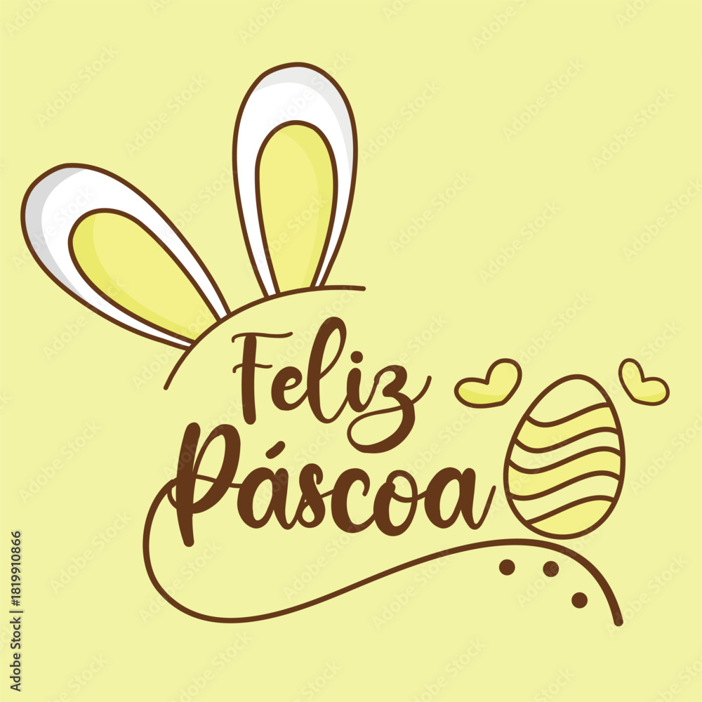 Obraz premium Feliz Páscoa 