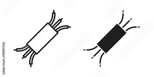 Wires icon concept outline symbol design. Simple element illustration.