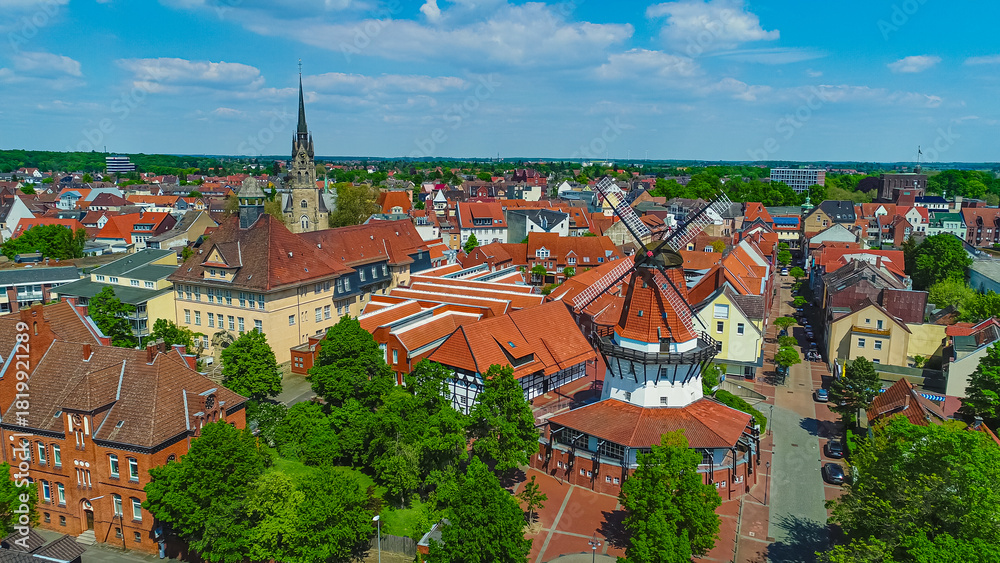 Fototapeta premium city from above - Peine -Germany 