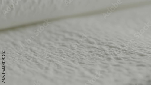Close-up of a rough, light-colored textured surface, showcasing intricate patterns and soft focus.