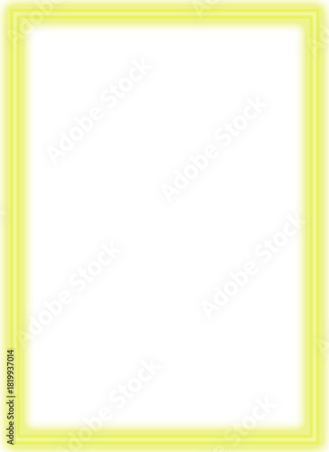 Glowing Bright Yellow Frame Border Portrait