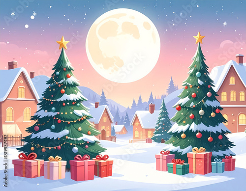 christmas tree with gifts