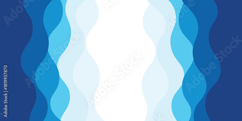 Abstract sea waves layered vector background illustration and sea beach vector , illustration