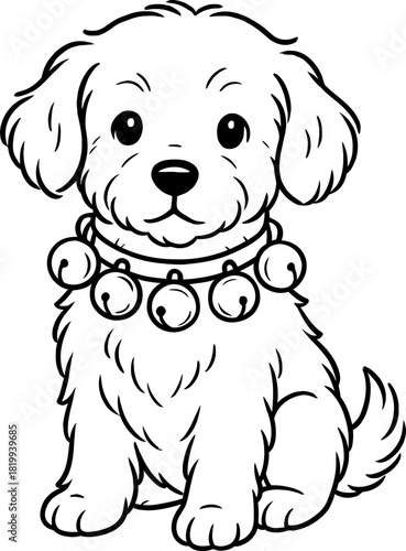 Wallpaper Mural Christmas themed dog animals Torontodigital.ca