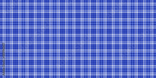 Classic plaid pattern in blue and white. Versatile textile design for backgrounds, apparel, crafts, and digital creations. Timeless, simple, and clean aesthetic.