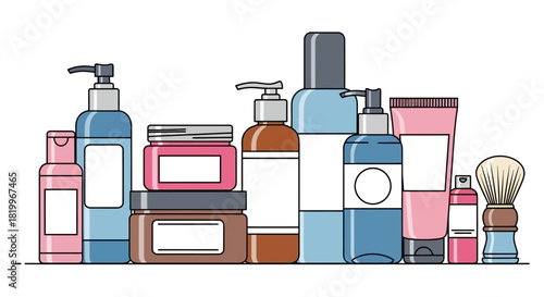 Cosmetic Products Collection Skincare, Beauty and Personal Care