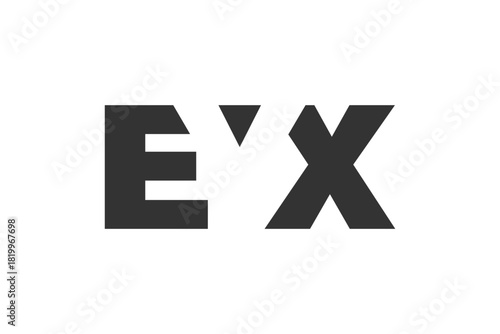 EYX logo design. Initial letter E Y X bold font style for tech startups, consulting, corporate branding. Creative company name, headlines typography identity, trendy logotype.