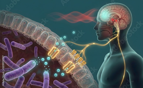 Microbial GABA Signaling from Bifidobacterium longum 1714 Modulating Vagal Afferent Pathways to Suppress Central Stress Circuits