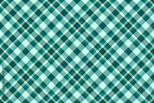 Classic teal plaid seamless pattern. Textile design, fashion, crafts. Versatile backdrop for modern projects. Use for invitations, branding, and product design.