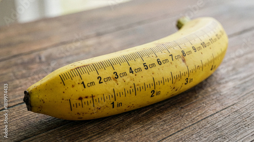 Banana used as a measuring tool