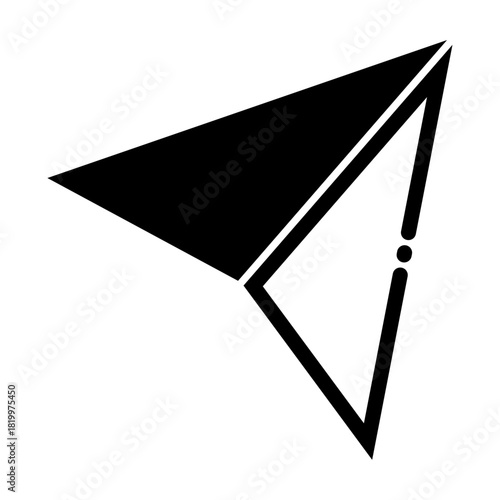 Navagation pointer icon for the destination way