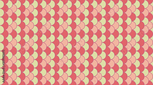 Elegant geometric pattern featuring overlapping scales in soft pink and beige.  Perfect for backgrounds, textiles, website design, or any project needing a touch of subtle texture and visual interest.