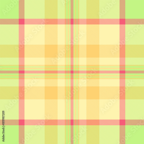 Vibrant, pastel plaid pattern. A seamless textile design with a cheerful, springlike feel. Ideal for backgrounds, apparel, or festive graphic designs.