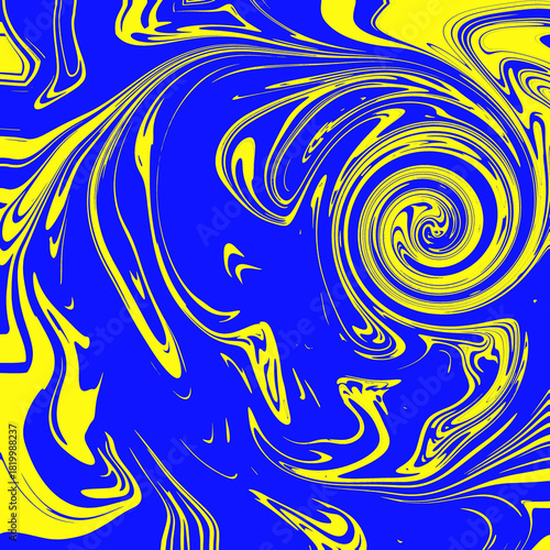 blue and yellow abstract background