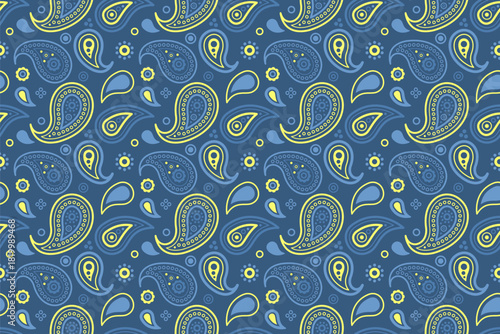 Old paisley to embellishment event. Flourish trendy, floral pattern geometry. Silk swirl on blossom intricate.