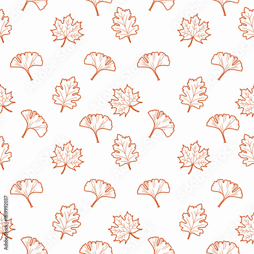 AUTUMN LEAVES SEAMLESS PATTERN