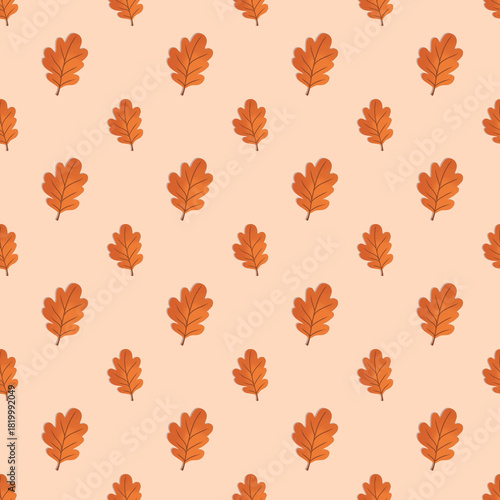 autumn leaves seamless pattern