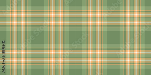 Soft, comforting tartan pattern in earthy greens and warm orange tones. Perfect for backgrounds, textiles, or adding a cozy touch to designs. Versatile  timeless.