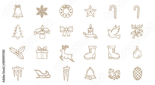 Collection of christmas icons