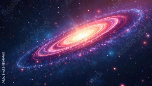 A shimmering, unidentified object hovers against the swirling, vibrant backdrop of the Andromeda galaxy Cosmic mystery and interstellar travel collide in this stunning image , wonder, vastness