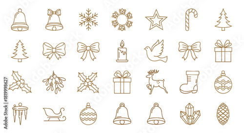 Collection of christmas icons