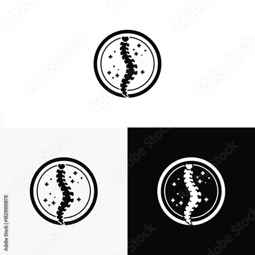 bone logo vector icon illustration