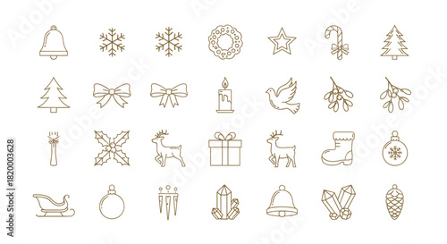Collection of christmas icons