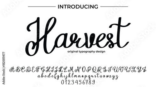 Harvest - Elegant Script Font for Smooth Handwritten Design and Creative Typography