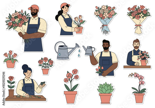 Diverse Florists and Their Floral Arrangements A Celebration of Flowers