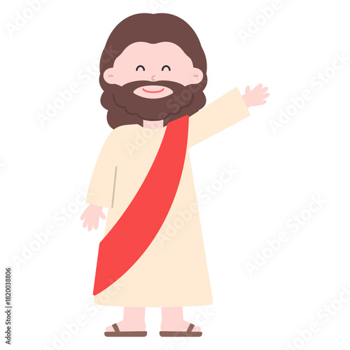 인사하는 예수님 일러스트