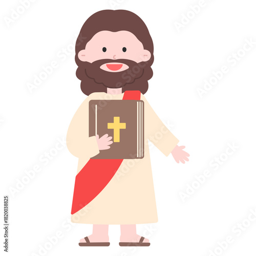 예수님 성경책 일러스트