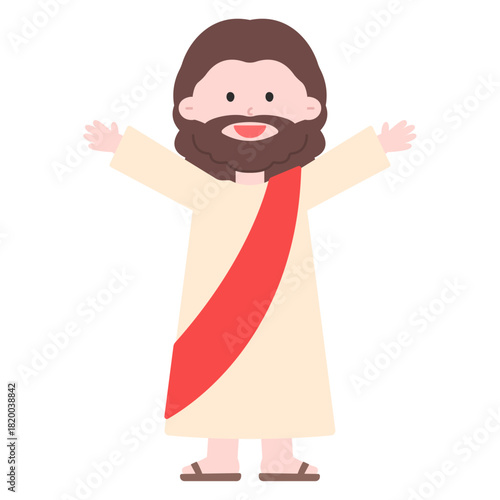 인사하는 예수님 일러스트