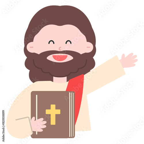 예수님 성경책 일러스트