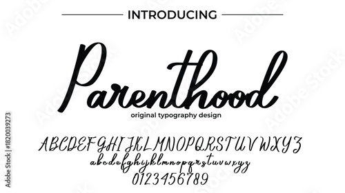 Parenthood - Elegant Script Font for Smooth Handwritten Design and Creative Typography