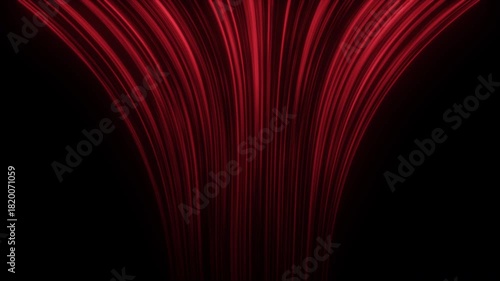 Red Rays Warm Wind Video Animated Background