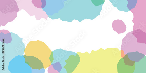 カラフル　フレーム　和柄　模様　背景