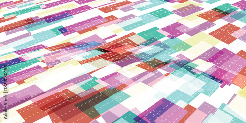 カラフル　テクノロジー　デジタル　模様　背景