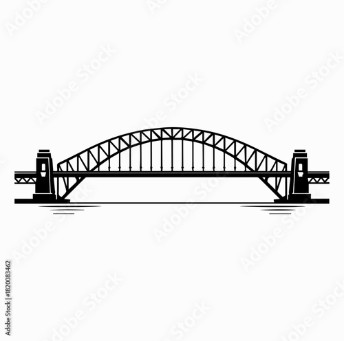 Sydney Harbour Bridge Silhouette