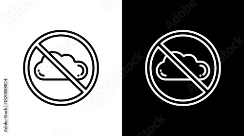 Zero Emission White Icon Set Design