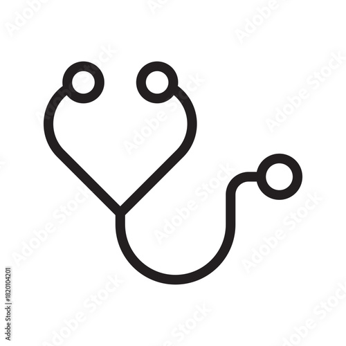 Professional Stethoscope icon collection for medical services, healthcare apps, clinical tools, and health monitoring visuals