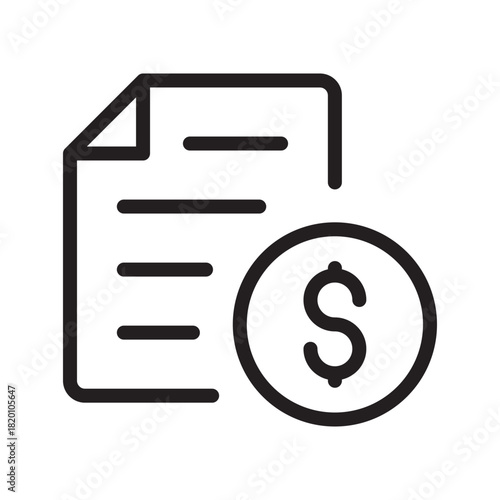 Efficient Invoice icon collection for billing, financial management, payment tracking, and business accounting applications