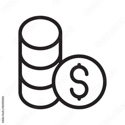 Detailed Coins icon collection for finance apps, money management, investment tracking, and currency visuals